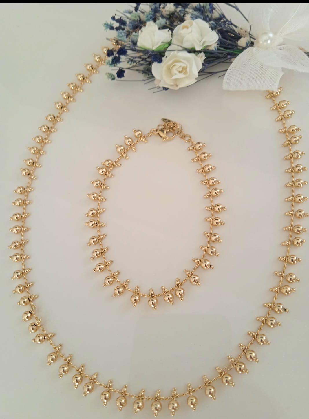 XUPING Kolye - Topçuklu Zincir